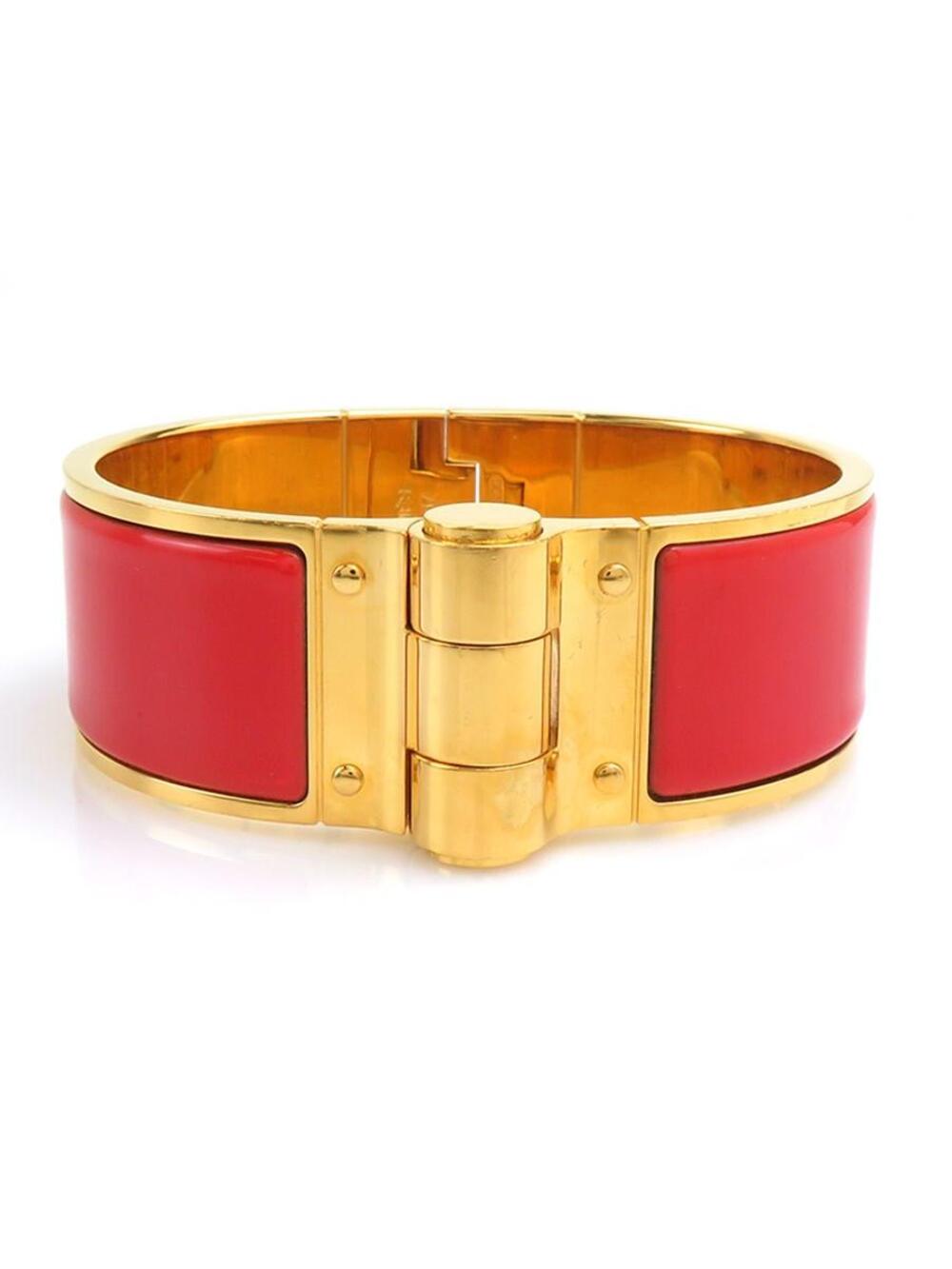 Auth Hermes Charniere Bangle Bracelet #302776H46B